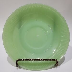 "Jane Ray Jade Ite" 5 7/8" Green Jadeite Fire King Plate / Saucer